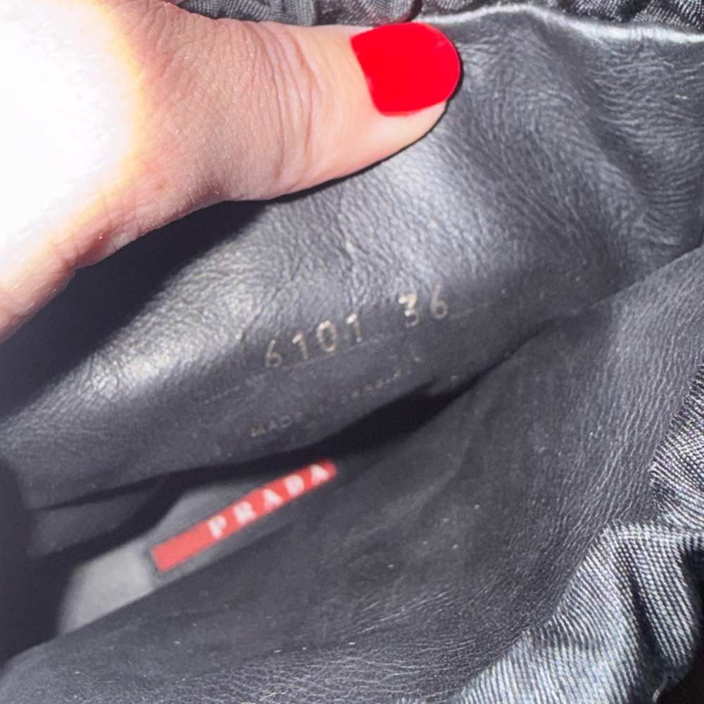 Prada Leather and Nylon Combat Boots - Picture 5 of 6